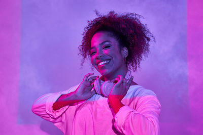 Portrait of a smiling young woman