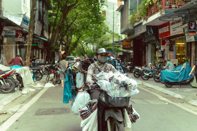 People on street