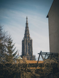 Low angle view of building against sky