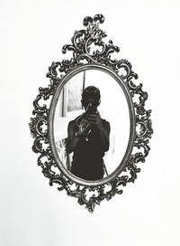 Low angle view of clock