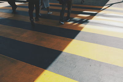 Low section of zebra crossing