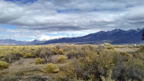 Scenic view of landscape against sky