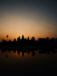 Low angle view of sky at sunset