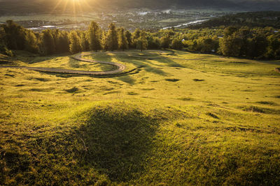 Scenic view of landscape against sky