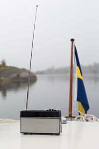 Radio on boat, sweden