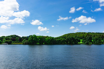 Scenic view of river against sky