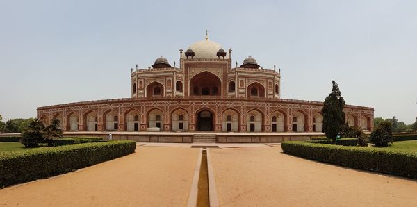 View of historical building against clear sky