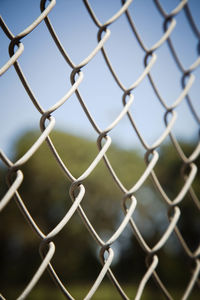 Close-up of chainlink fence