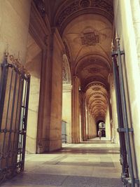 Corridor of historic building