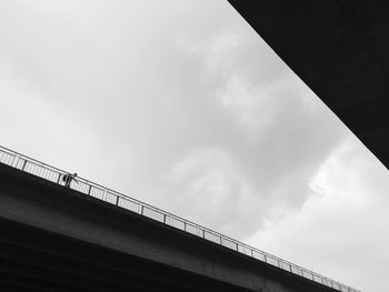 Low angle view of bridge against sky