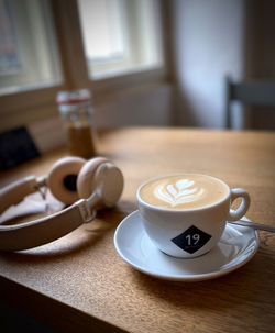 Close-up of coffee on table