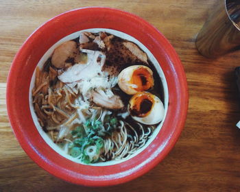 Close-up of served food in plate