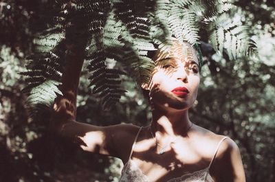 Portrait of young woman