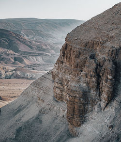 Scenic view of desert against sky