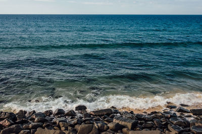 Scenic view of sea against sky