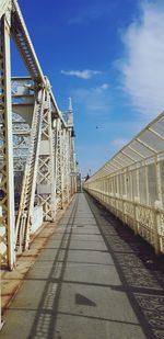 Low angle view of bridge against sky