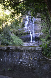 River flowing through rocks