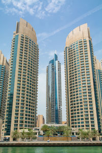 Low angle view of buildings against sky