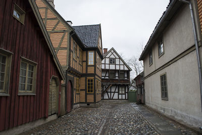 Traditional norwegian houses in the countryside