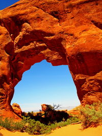 Rock formations in desert