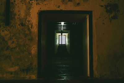 Interior of abandoned building