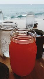 Close-up of drink on table