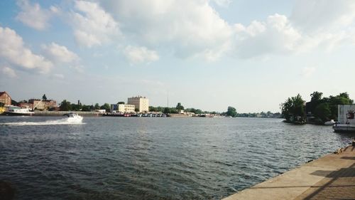 River with buildings in background