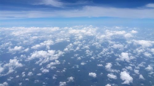 Aerial view of clouds