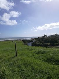 Scenic view of sea against sky