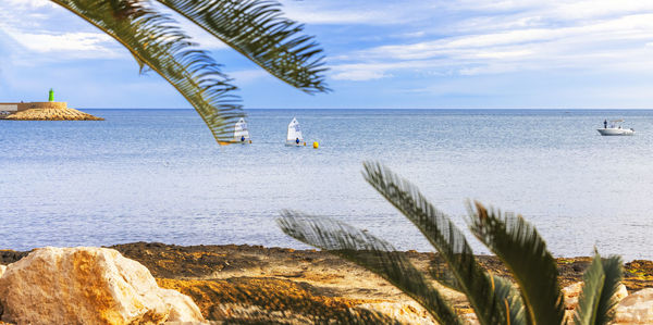 Scenic view of sea against sky