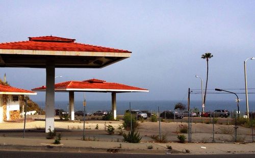 View of built structure against clear sky