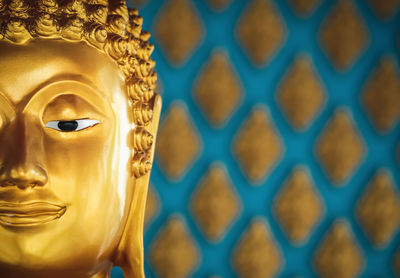 Close-up of buddha statue