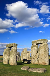 Stone structure against sky