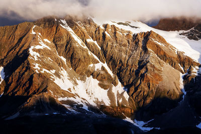 Scenic view of snowcapped mountain