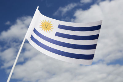 Uruguay flag in
