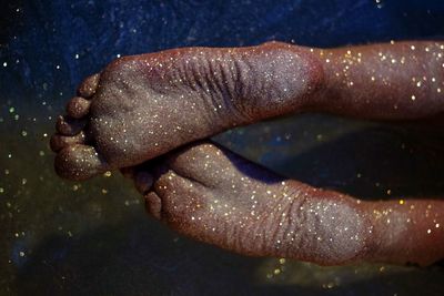 Close-up of sand on beach