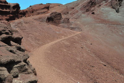 Rock formation at desert