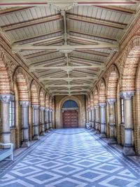 Corridor of historic building