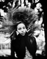 Portrait of young woman