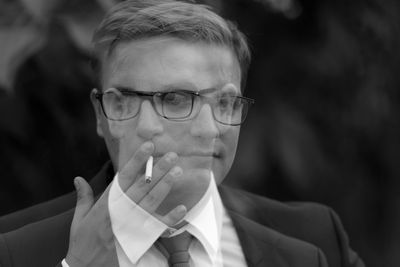 Close-up portrait of woman