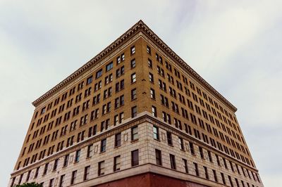 Low angle view of modern building against sky