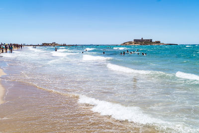 Group of people on beach