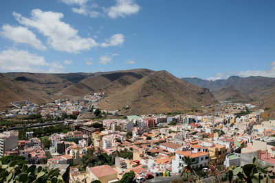 Aerial view of townscape