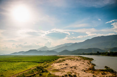 Scenic view of landscape against sky