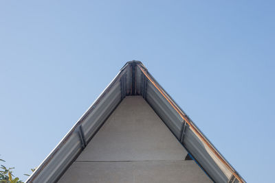 Low angle view of building against clear sky