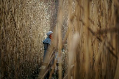 Man standing in field