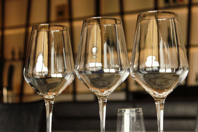 Close-up of beer in glass