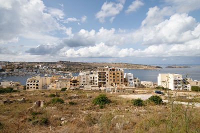 San pawl il bahar, malta, panorama view.