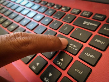 Close-up of computer keyboard