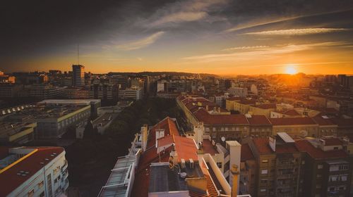 City at sunset